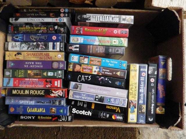 Preview of the first image of VIDEOS LARGE BOX VHS VIDEOS  FOR SALE JOB LOT.