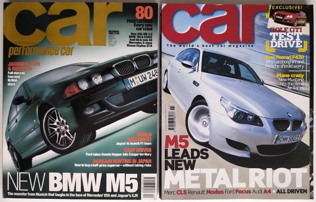 Preview of the first image of BMW M5, E39 & E60 models features, Car Magazines.