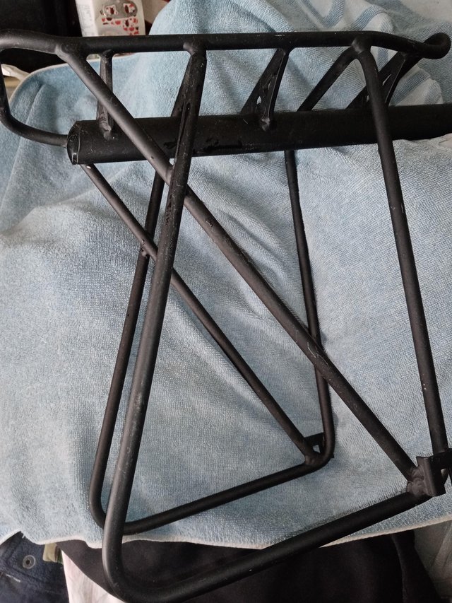 Preview of the first image of Quality alloy pannier rear cycle rack, 4,bolt clamp.