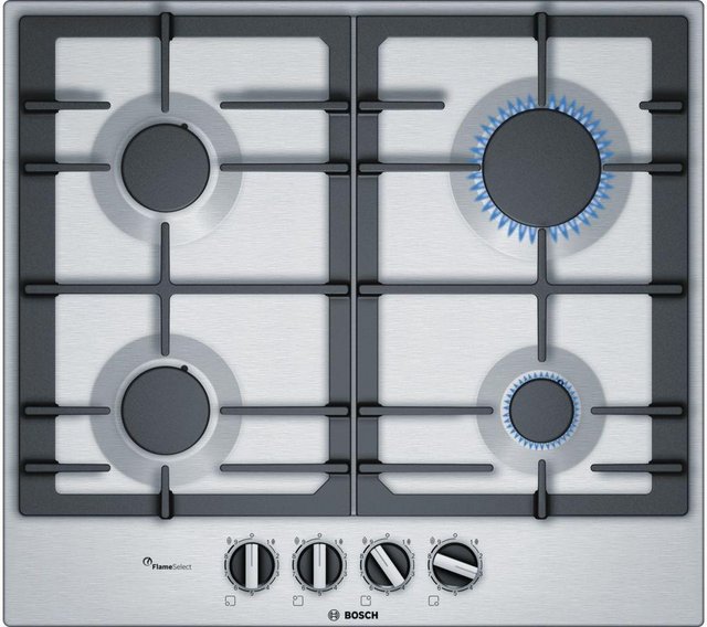 Preview of the first image of BOSCH SERIE 6 60CM S/S GAS HOB-4 BURNER-CAST IRON-EX DISPLAY.