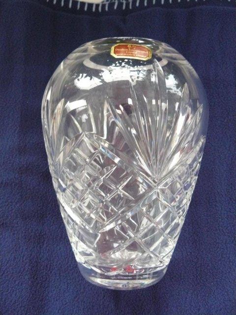 Image 5 of Royal Doulton International Crystal Cut Glass Temple vase