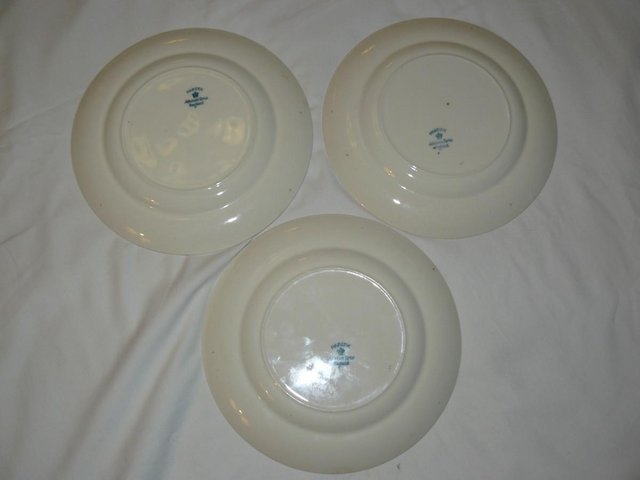Image 3 of 3 Johnson Bros Pareek oriental poppy tree plates c1900-19