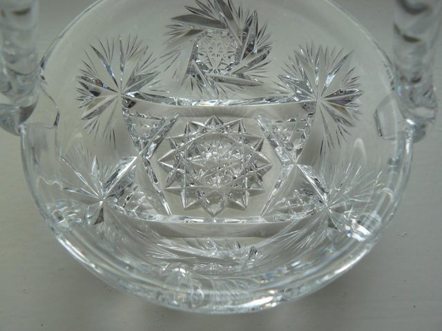 Image 6 of Vintage cut glass candy/posy basket The Royal Collection