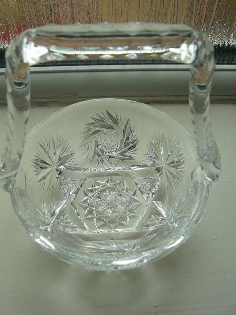 Image 7 of Vintage cut glass candy/posy basket The Royal Collection