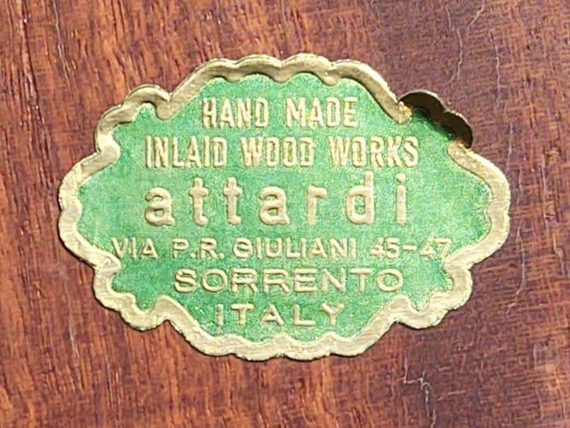 Image 3 of Attardi Hand Made Inlaid Wooden Picture