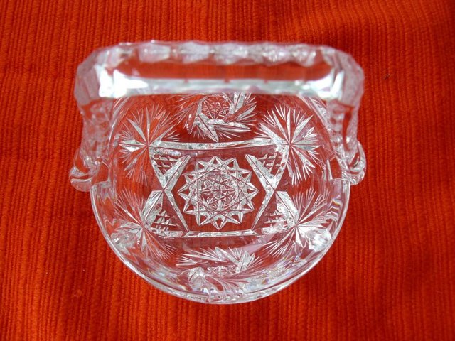 Image 10 of Vintage cut glass candy/posy basket The Royal Collection