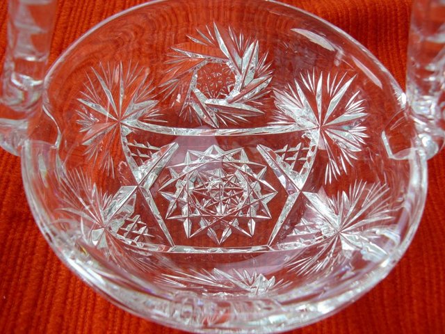 Image 12 of Vintage cut glass candy/posy basket The Royal Collection