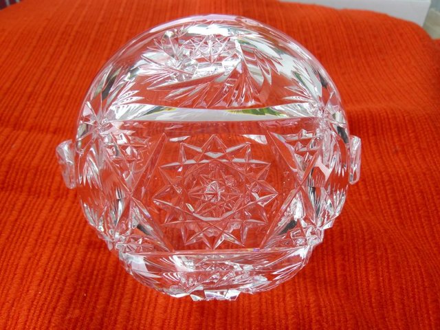Image 13 of Vintage cut glass candy/posy basket The Royal Collection