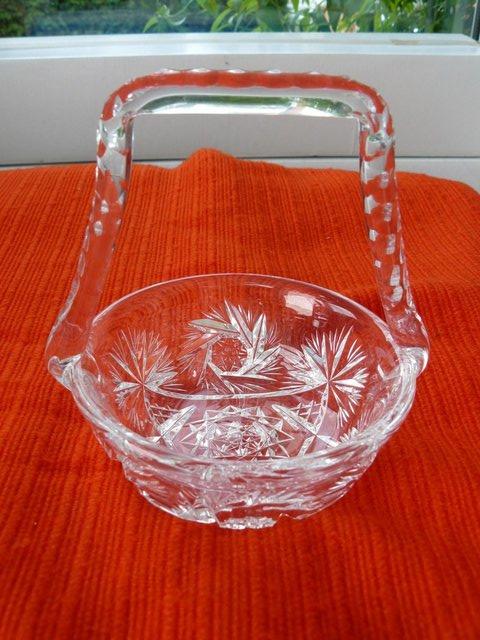 Image 11 of Vintage cut glass candy/posy basket The Royal Collection