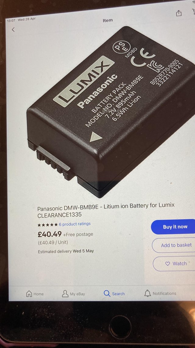 Image 2 of Lumax Camera  Battery