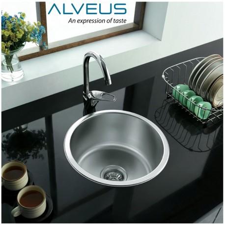Preview of the first image of ALVEUS SINGLE 1.0 BOWL INSET ROUND S/S KITCHEN SINK-SUPERB**.