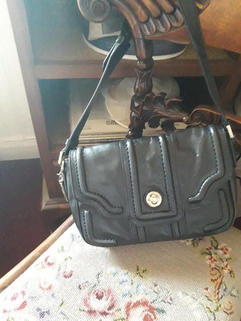 Preview of the first image of black..leather...radley..bag.................................