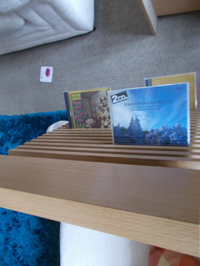 Image 2 of Wall mountable, wooden CD holder