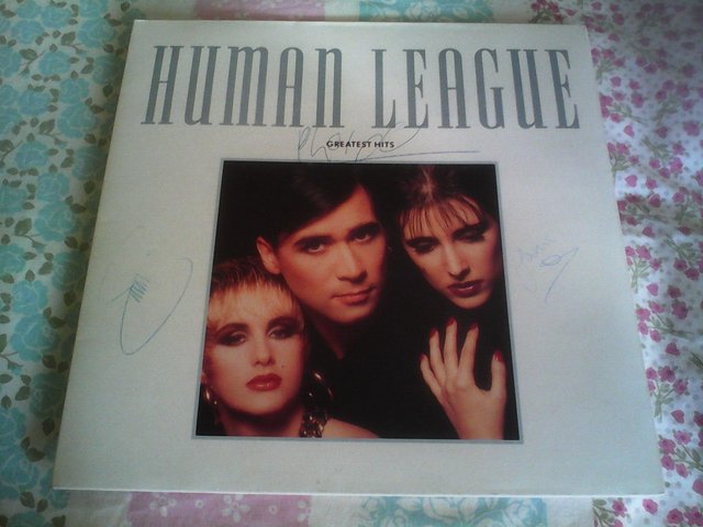 Preview of the first image of THE HUMAN LEAGUE 2 SIGNED ALBUMS BOTH EXCELLENT CONDITION.