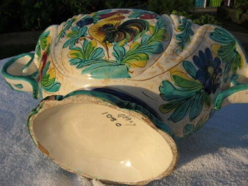 Image 7 of Vase Italian Earthenware Hand Decorated Glazed Vase (Italy 1