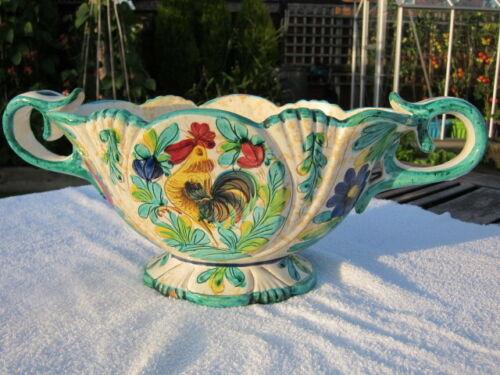 Image 10 of Vase Italian Earthenware Hand Decorated Glazed Vase (Italy 1
