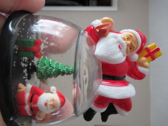 Image 2 of VINTAGE Christmas Snowglobes x2 1980's / 1990's