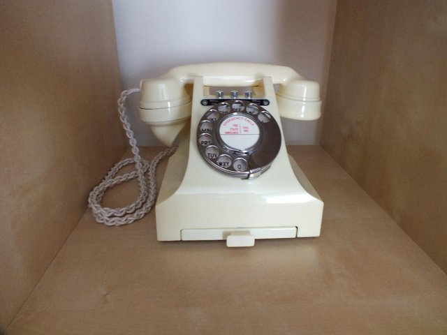 Preview of the first image of Vintage original 1950s GPO ivory bakelite phone.
