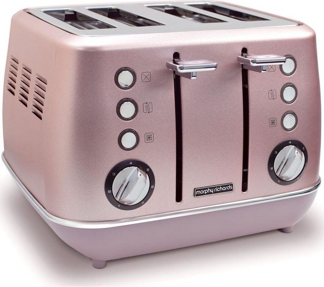 Preview of the first image of MORPHY RICHARDS EVOKE 4 SLICE TOASTER-ROSE QUARTZ-NEW-BOX.
