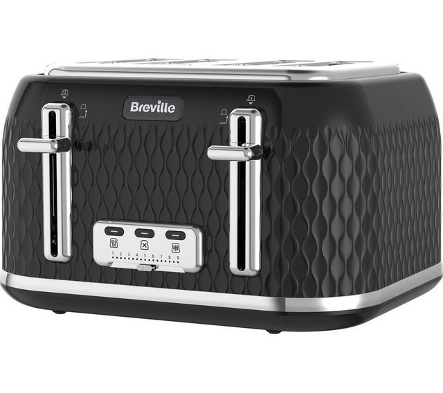 Preview of the first image of BREVILLE IMPRESSION 4 SLICE TOASTER-BLACK-EXTRA WIDE SLOTS-.