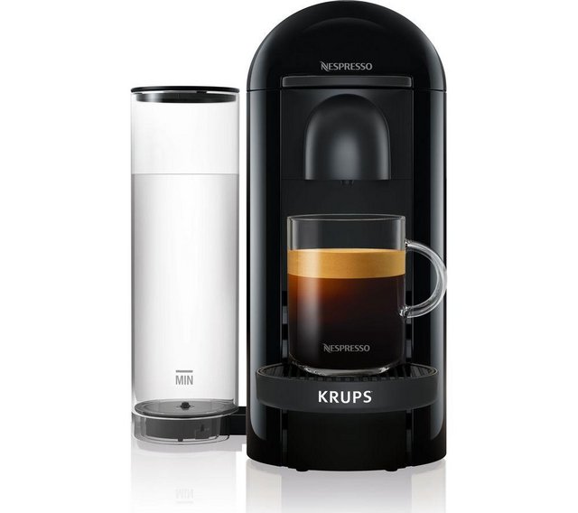 Preview of the first image of NESPRESSO BY KRUPS VERTUO PLUS COFFEE MACHINE-1.2L-BLACK-.
