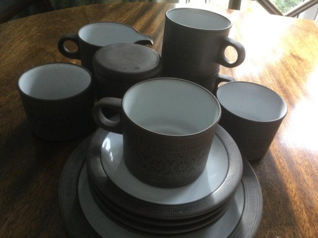 Preview of the first image of Vintage Hornsea Lancaster  part tea service “Palatine”.