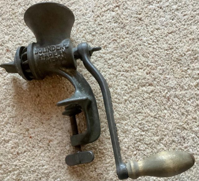 Preview of the first image of Very old Kitchen food mincer..