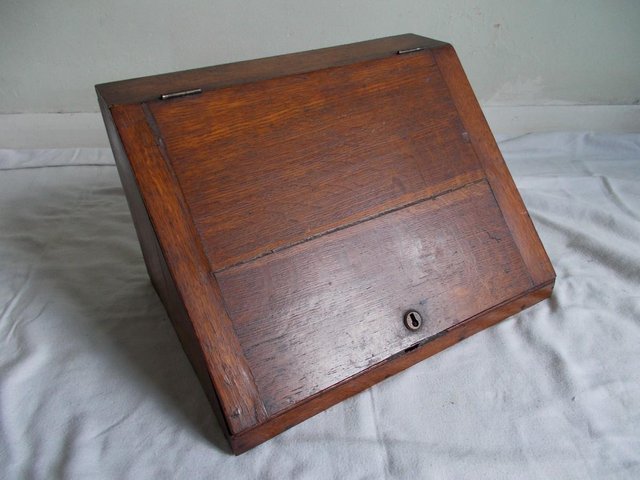 Preview of the first image of Georgian English Oak Bible Box.
