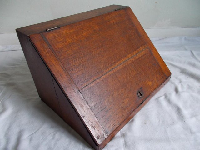 Image 3 of Georgian English Oak Bible Box