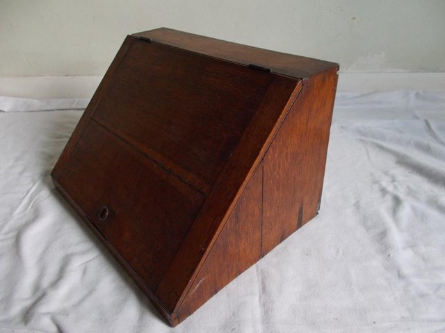 Image 4 of Georgian English Oak Bible Box