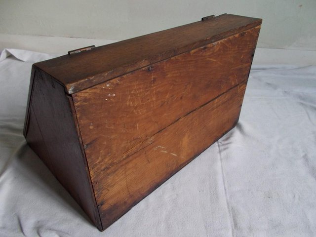 Image 7 of Georgian English Oak Bible Box