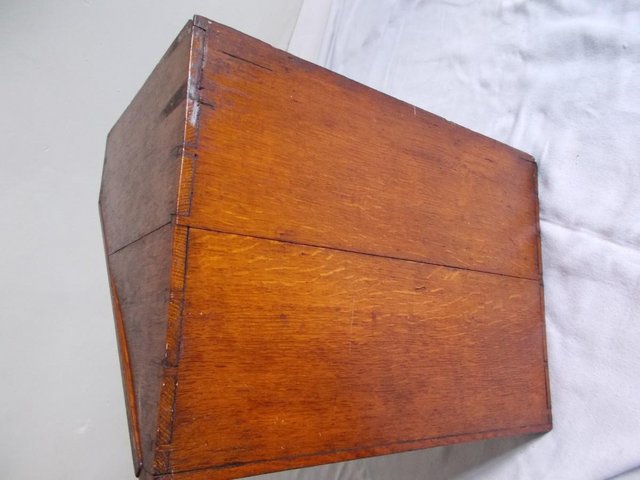 Image 13 of Georgian English Oak Bible Box