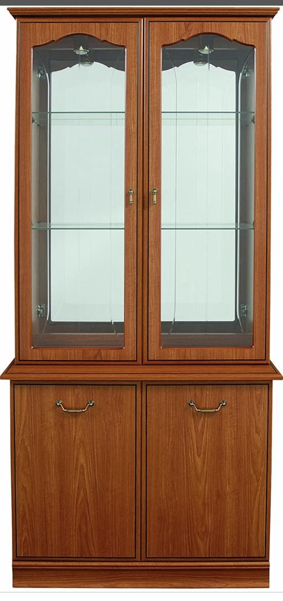 Preview of the first image of Caxton 2 Glazed Door Display Cabinet - Lichfield Range..
