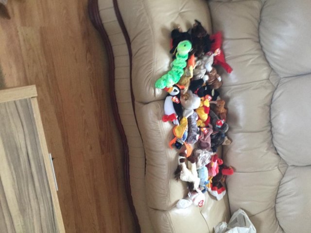 Preview of the first image of A good mixture of Ty beanie babies.