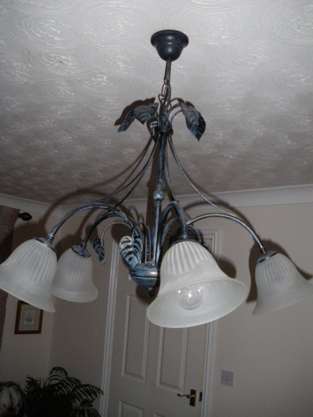 Image 3 of Lovely 5 Arm ceiling light