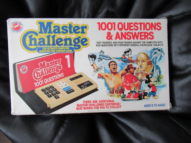 Preview of the first image of RETRO 1980's Game: Master Challenge 1 Vintage Cartridge Quiz.