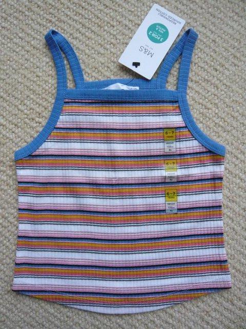 Preview of the first image of Girl's M&S vest top.