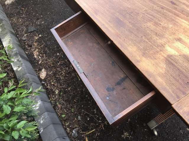 Image 10 of Sofa table free standing draws either side