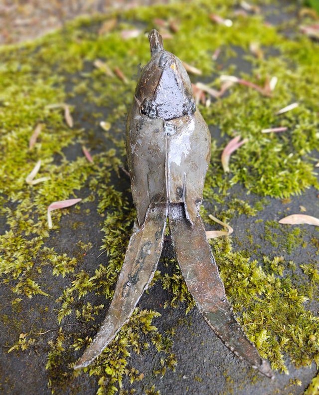 Image 2 of Metal Buff-Tailed Sicklebill Garden Sculpture/Ornament