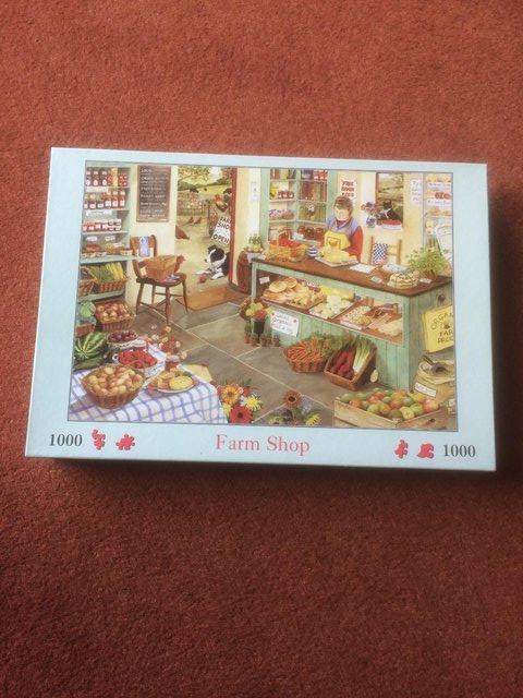 Preview of the first image of HOUSE OF PUZZLES 1000 PIECE JIGSAW PUZZLE-FARM SHOP.