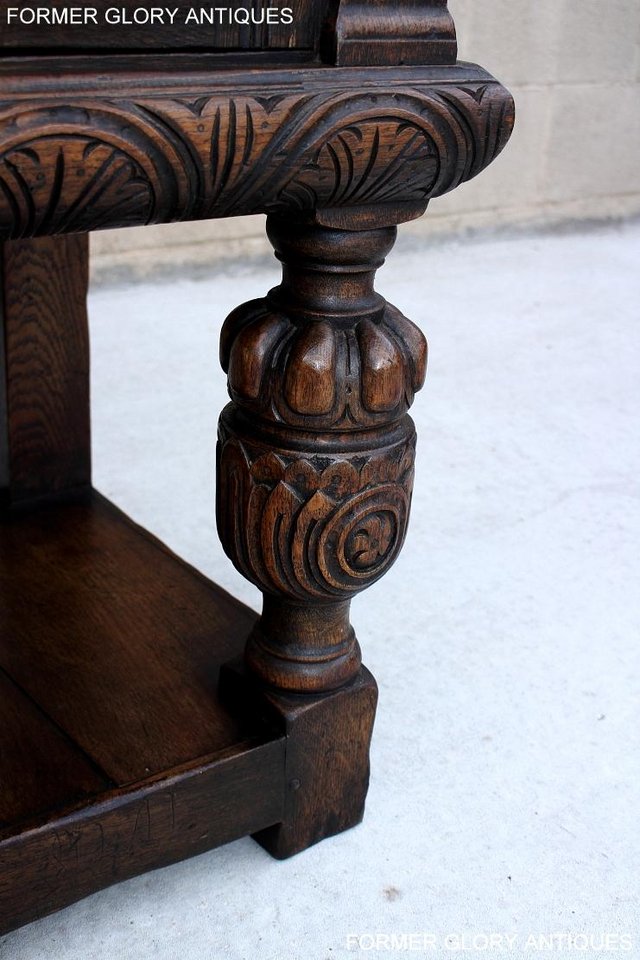 Image 39 of A TITCHMARSH AND GOODWIN CARVED OAK SIDEBOARD DRESSER BASE