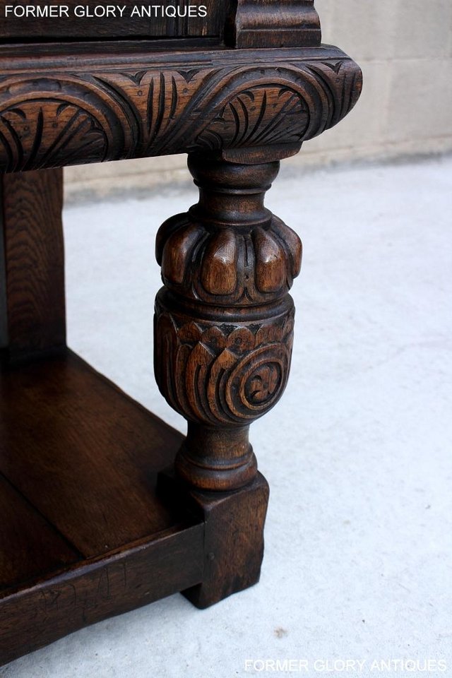 Image 64 of A TITCHMARSH AND GOODWIN CARVED OAK SIDEBOARD DRESSER BASE