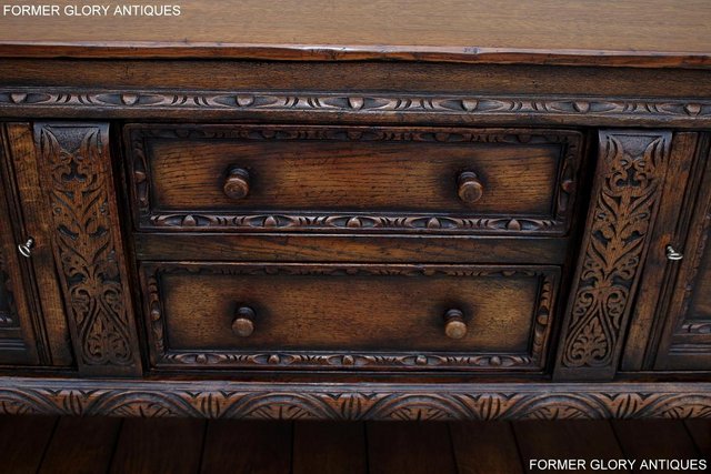Image 69 of A TITCHMARSH AND GOODWIN CARVED OAK SIDEBOARD DRESSER BASE
