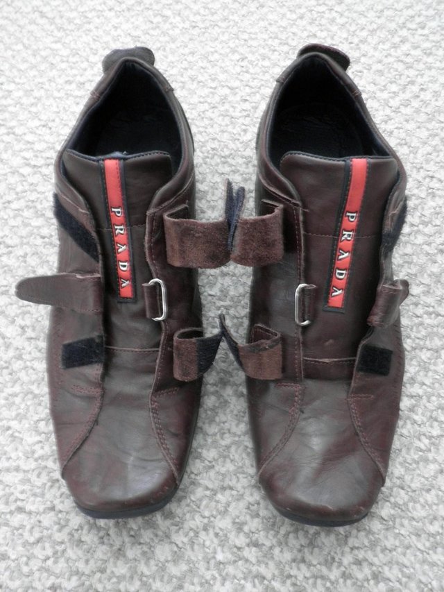 Image 2 of PRADA MENS BROWN SHOES, EXCELLENT CONDITION