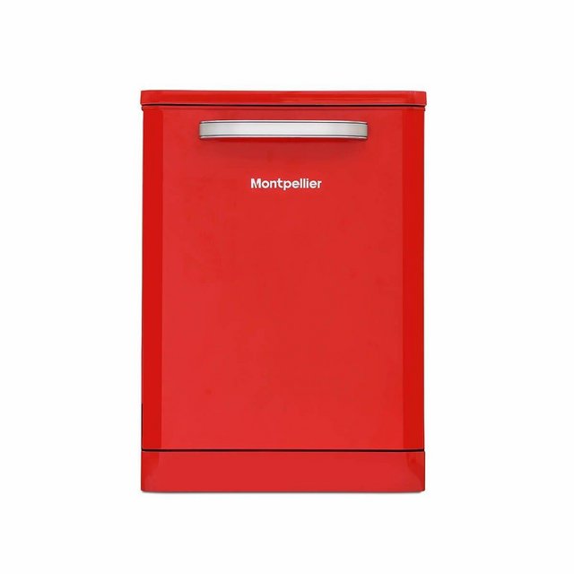 Preview of the first image of MONTPELLIER 1950"S - 15 PLACE RETRO STYLE DISHWASHER-RED-NEW.