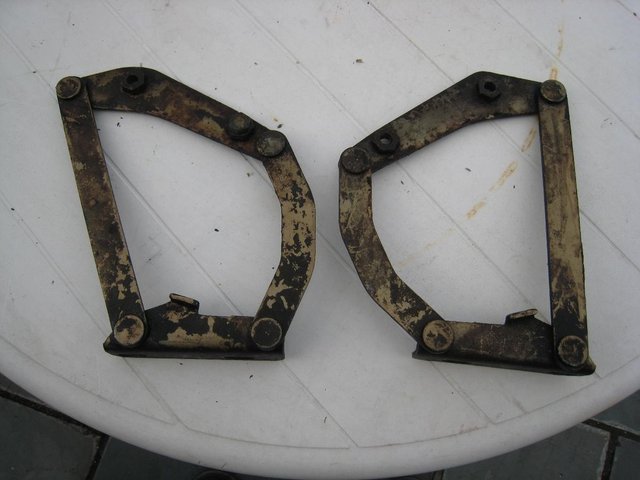Preview of the first image of Mk 2 Cortina Bonnet brackets/Hinges.
