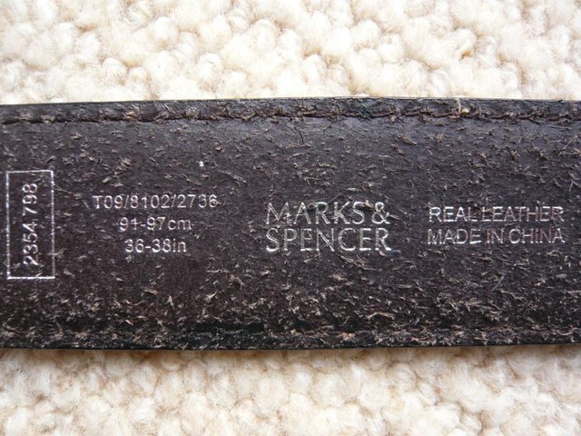 Image 2 of Belt - men's M&S leather