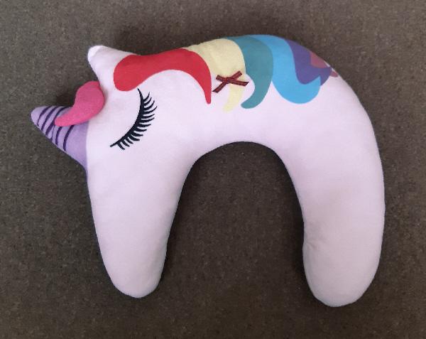 Preview of the first image of Cute & Cuddly Childrens Unicorn Neck Pillow    BX24.