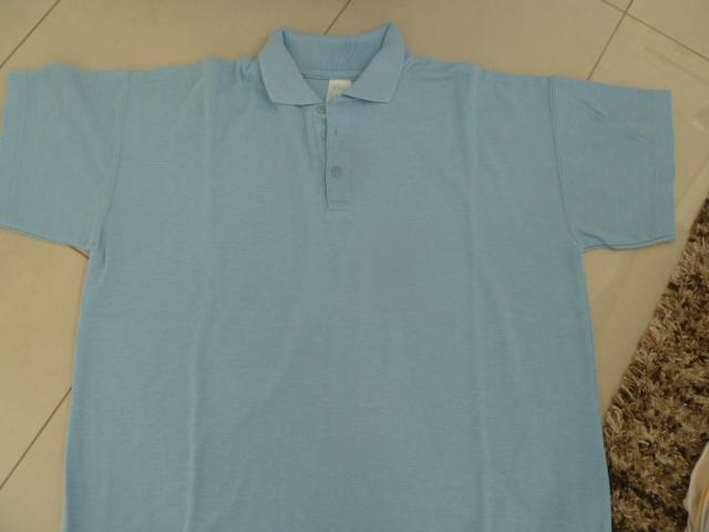 Image 2 of Girl's blue aertex p.e. shirt & maroon sweatshirt jumper