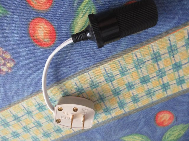 Preview of the first image of 12v 2 pin plug to cigarette lighter socket.
